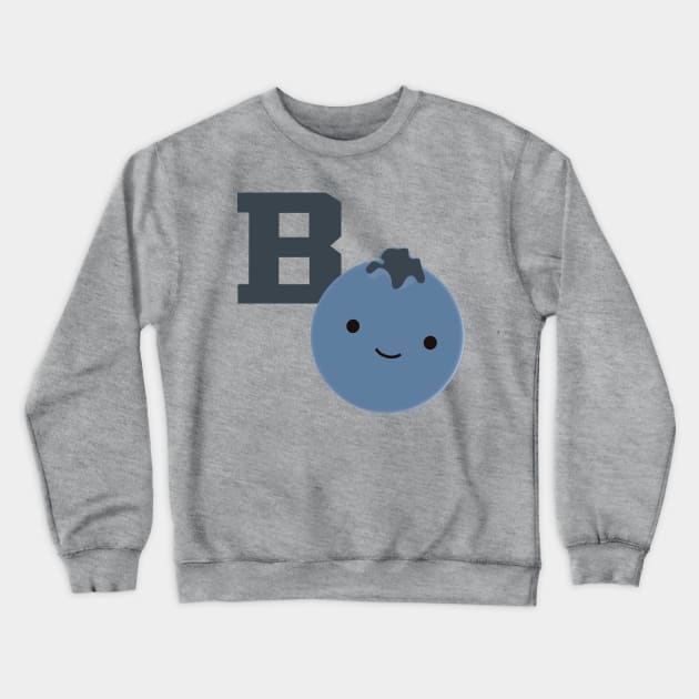 B is for Blueberry Crewneck Sweatshirt by Hedgie Designs